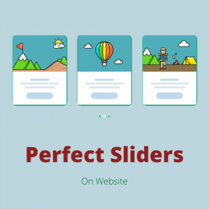 Add a Perfect slider on my website